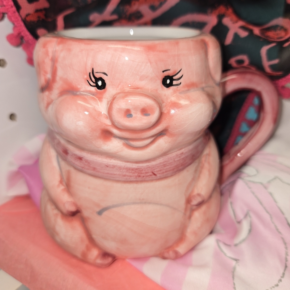Priscilla RICH'S-MACY'S PINK PIG Commemorative Mug 1953-2003